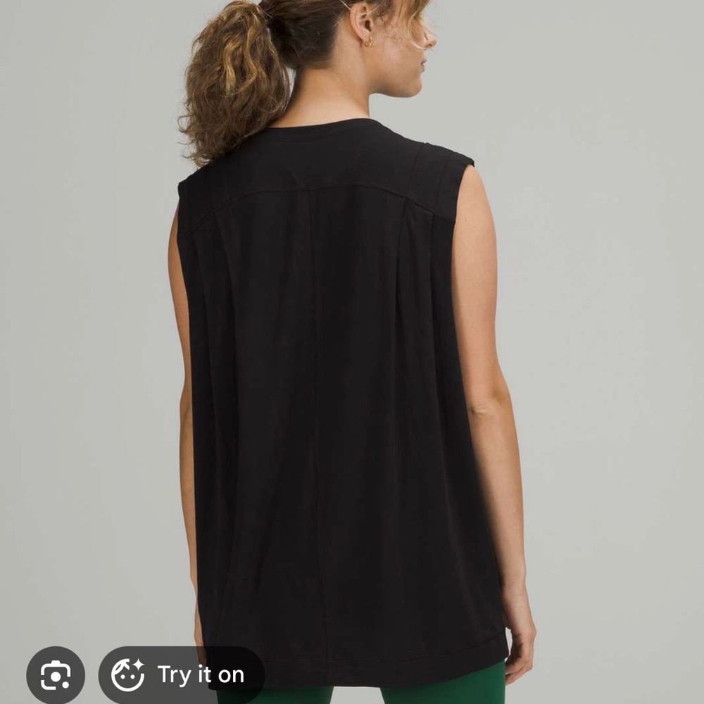 Lululemon modal pleated Muscle Tee - Picture 3 of 5